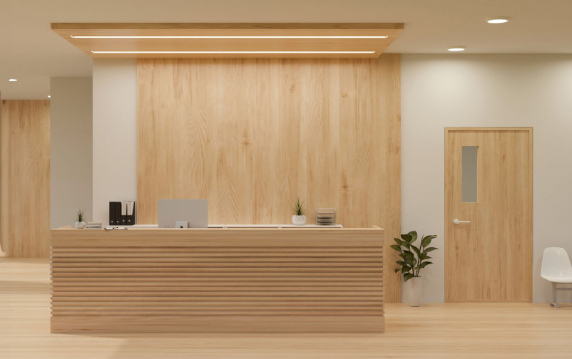 歯科受付の写真